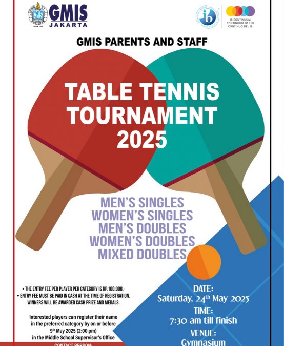 TABLE TENNIS TOURNAMENT 2025