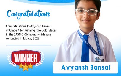 Congratulations to Avyansh Bansal