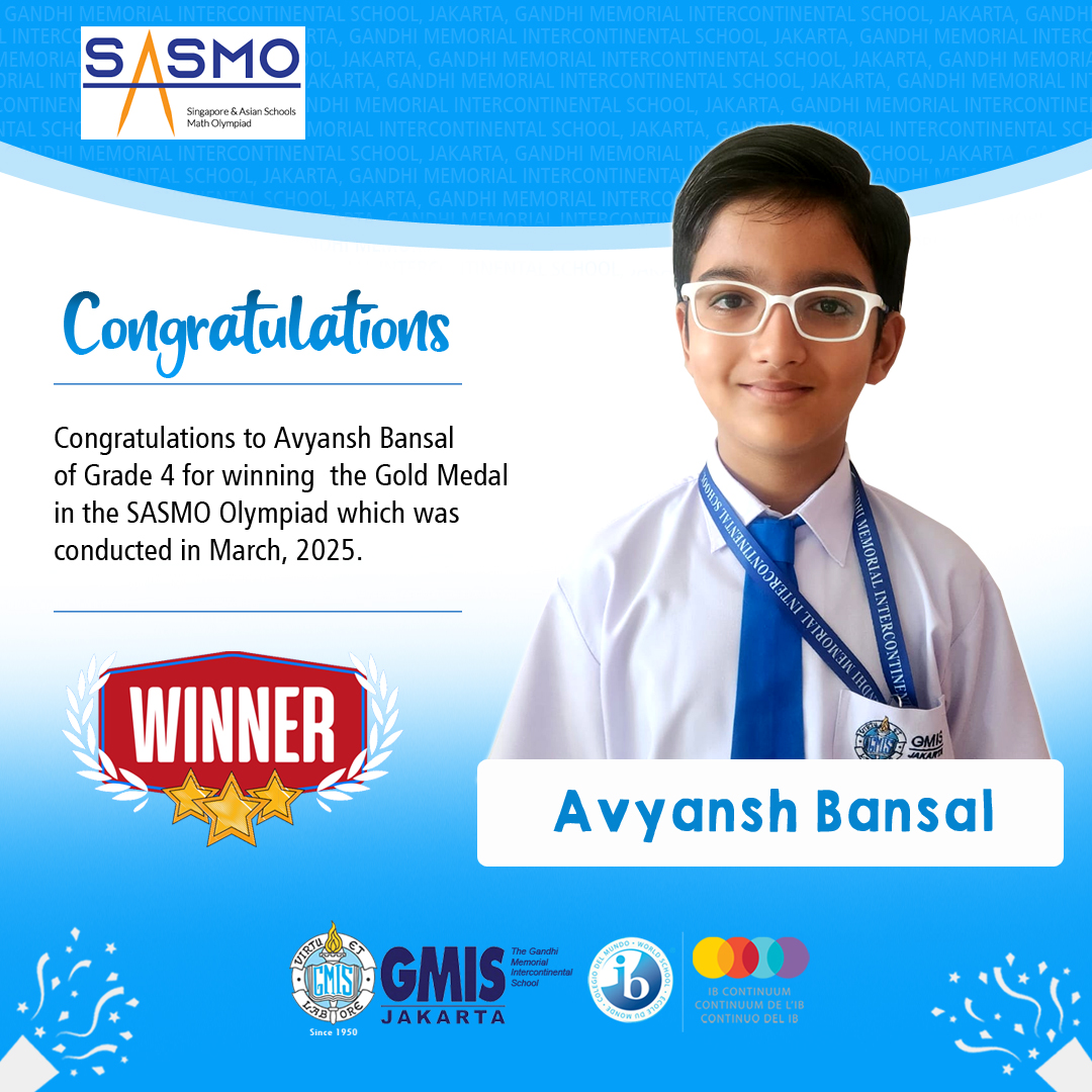 Congratulations to Avyansh Bansal Congratulations to Avyansh Bansal