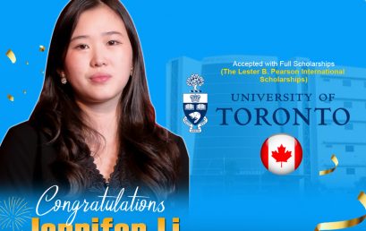 Congratulations Jennifer Li