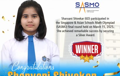 Congratulation to Sharvani Shevikar